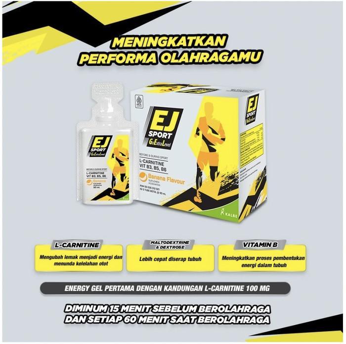 Gambar EJ EXTRA JOSS SPORT GEL BANANA ORANGE SUPLEMEN KESEHATAN ENERGI MURAH - BANANA dari Vita Herbal Officiall undefined Tokopedia