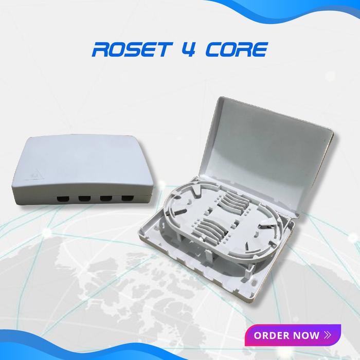 Gambar Roset Fiber Optic 4 CORE / ROSET FTTH 4 CORE / ROSET PLASTIK 4 CORE - Kosongan dari Harco Lapak undefined Tokopedia