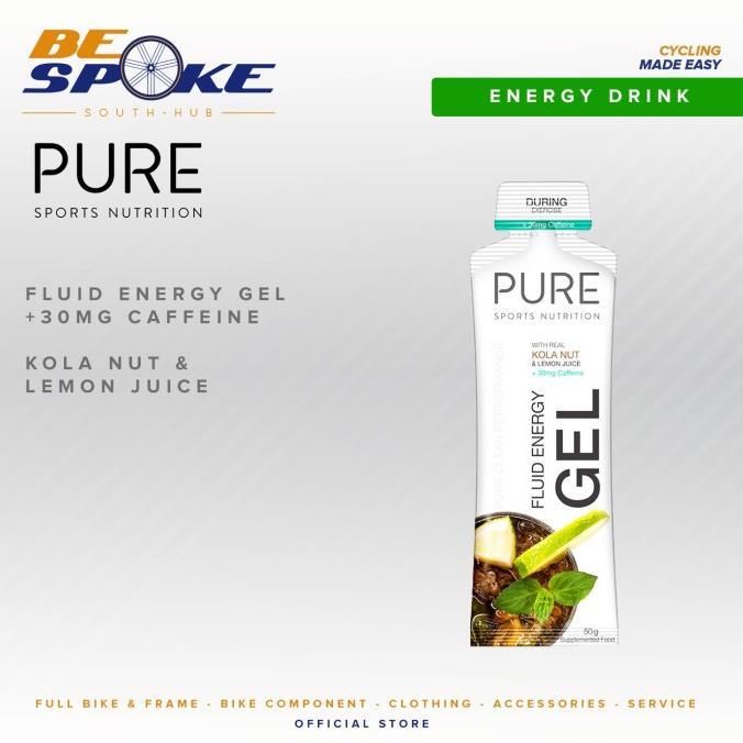 Gambar on top PURE Sports Nutrition Fluid Energy Gel Caff (Bukan GU,Bukan Clif Gel) - KOLANUT&LEMON dari Healsty undefined Tokopedia