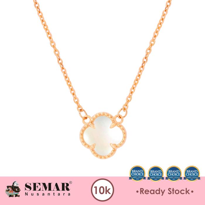 Gambar Kalung Emas Black Clover Gold 10K Semar Nusantara - 1 White Clover dari Semar Nusantara undefined Tokopedia