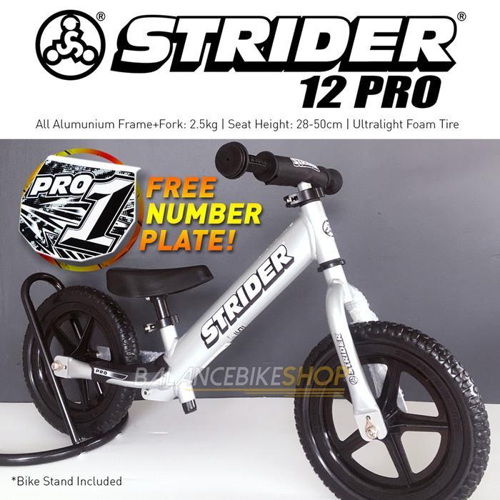 Gambar Strider 12 Pro - Balance Bike Push Bike - Sepeda Anak Original - SILVER dari CV Setiawan Produk undefined Tokopedia