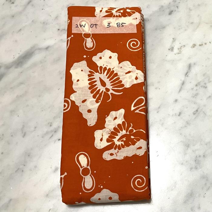 Gambar Kain Batik Cap Garut Motif Kupu - Kupu - Orange dari Batiqu Chantiq undefined Tokopedia