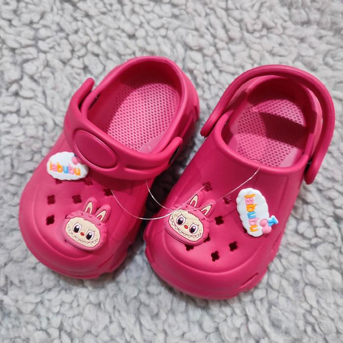 Gambar sandal kodok viral labubu anak perempuan nexora 8002 - pink tua, 28-29 dari MJS Store88 undefined Tokopedia