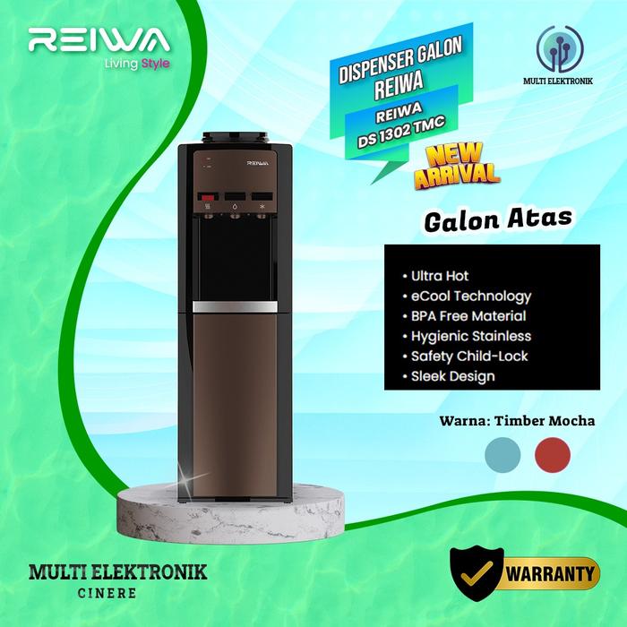 Gambar Dispenser Galon Atas REIWA DS-1302 TMC Timber Mocha /DS-1302 EGN Ebony Green - TMC dari Multicinere undefined Tokopedia