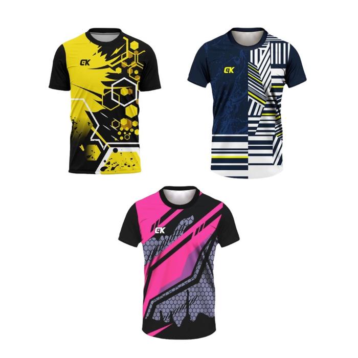 Gambar PAKET 3 BAJU KAOS OLAHRAGA FUTSAL/VOLI WANITA DAN PRIA - 1, M dari ADV SPORT undefined Tokopedia