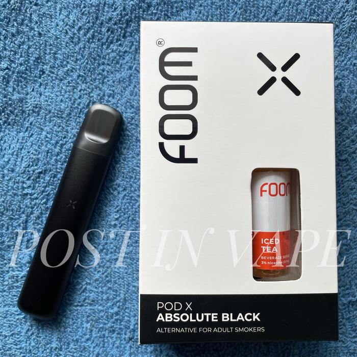 Gambar Foom X Bundling LIQUID 580mAh Pod Kit - By Foom Lab Kit Authentic.PIV - Absolute Black dari Post In Vape undefined Tokopedia