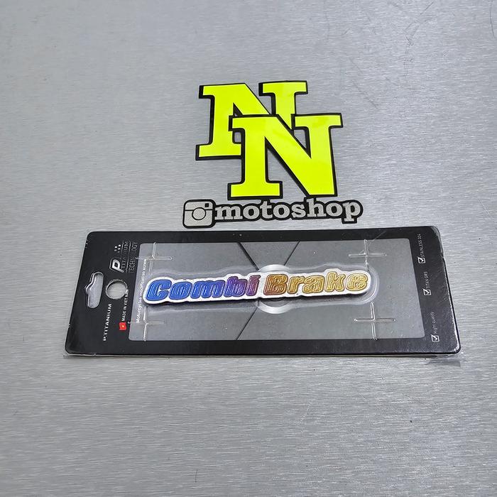 Gambar SATUAN EMBLEM LOGO COMBI BRAKE P TITANIUM VIETNAM - TITANIUM dari NN.motoshop undefined Tokopedia