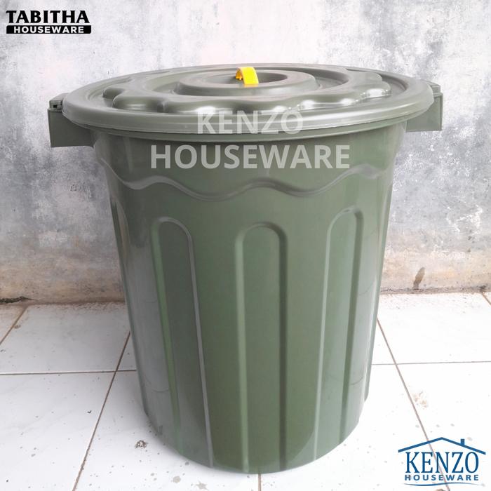 Gambar Ember 120 Liter +  Tutup Ember Jumbo Air Kamar Mandi Ember Plastik Kuat - TBT 120L IJO dari KENZO HOUSEWARE undefined Tokopedia
