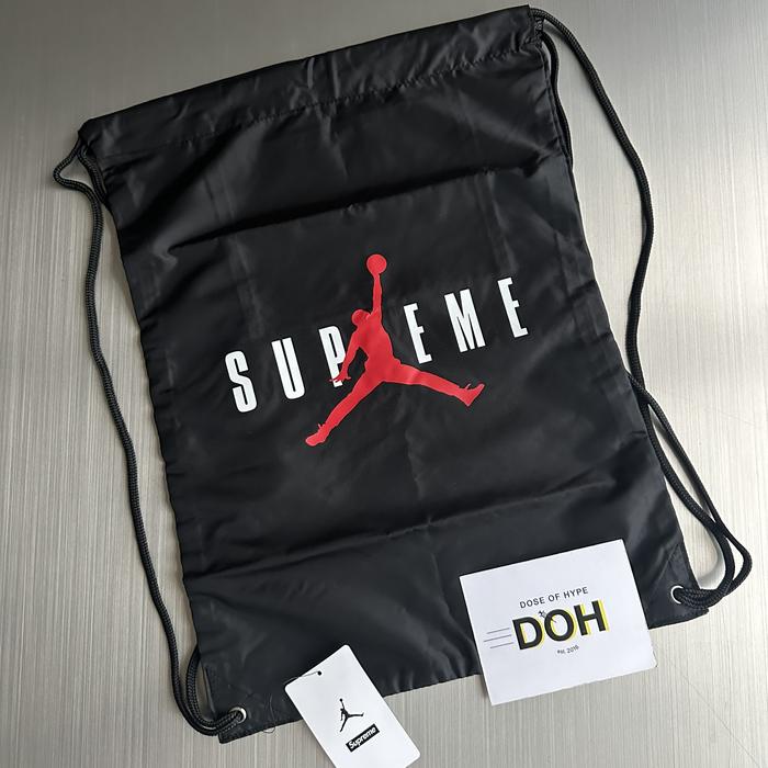 Jordan String Bag Supreme Jual SUPREME X JORDAN Drawstring Bag