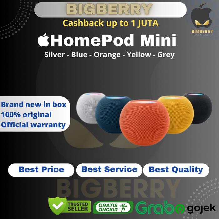 Gambar Apple HomePod Mini Smart Speaker Wireless White / Space Gray Grey New - SPACE GREY dari Bigberry Cellular undefined Tokopedia