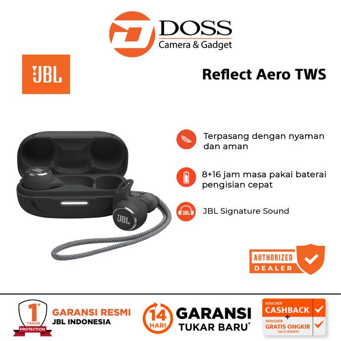 Gambar JBL Reflect Aero TWS JBL Reflect Aero TWS - Black dari DOSS Camera & Gadget undefined Tokopedia