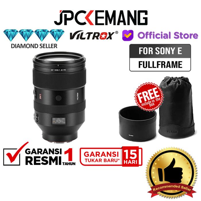 Gambar Viltrox AF 135mm f1.8 LAB for Sony FE FullFrame Lens Viltrox 135 mm f/1.8 Garansi Resmi - StandardPackage dari JPC Kemang undefined Tokopedia