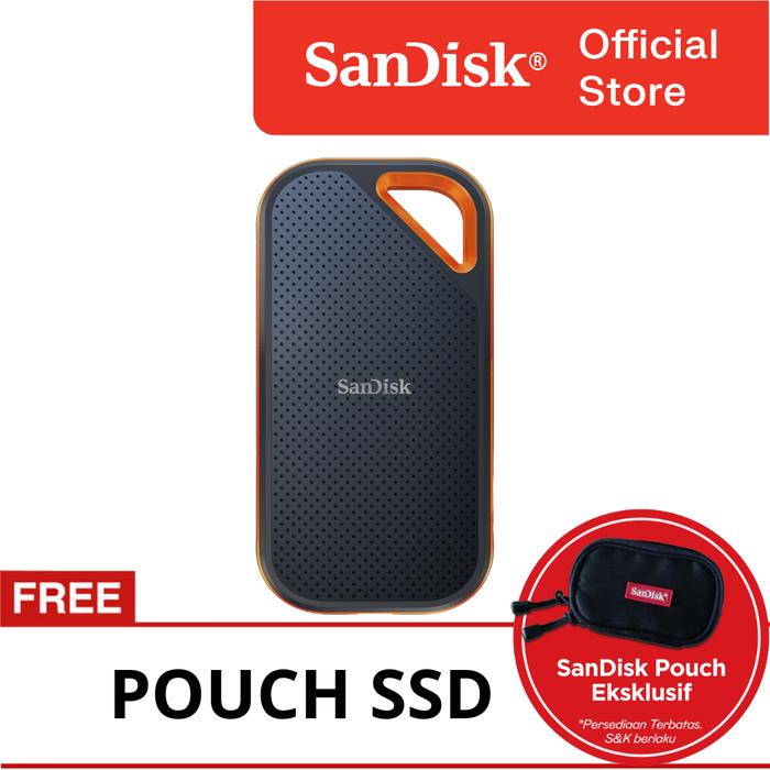 SanDisk SSD 外付け 4TB USB3.2Gen2 読出最大1050MB/秒 防滴防塵 