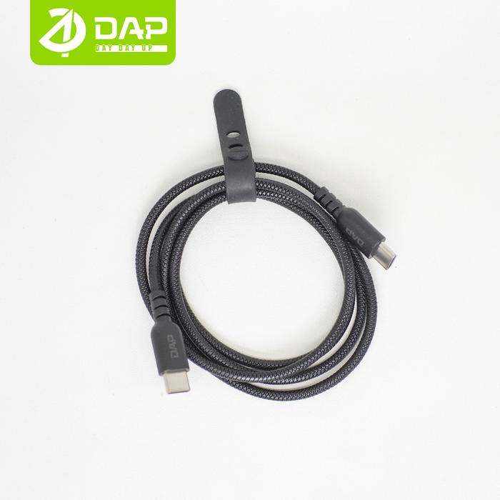 Gambar DAP Kabel Data Fast Charge Type C to Type C Power Delivery 65W Fast Charging Cable Length 100cm DCC100 - Garansi 1 tahun - Hitam dari DAP Indonesia Official Store undefined Tokopedia