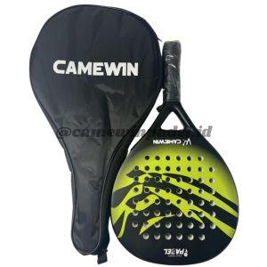 Gambar CAMEWIN PADEL RACKET/ RACQUET 4013 SERIES  100% CARBON FIBRE- GREY/GREEN/BLUE - Black Green dari CAMEWIN Padel Indonesia undefined Tokopedia