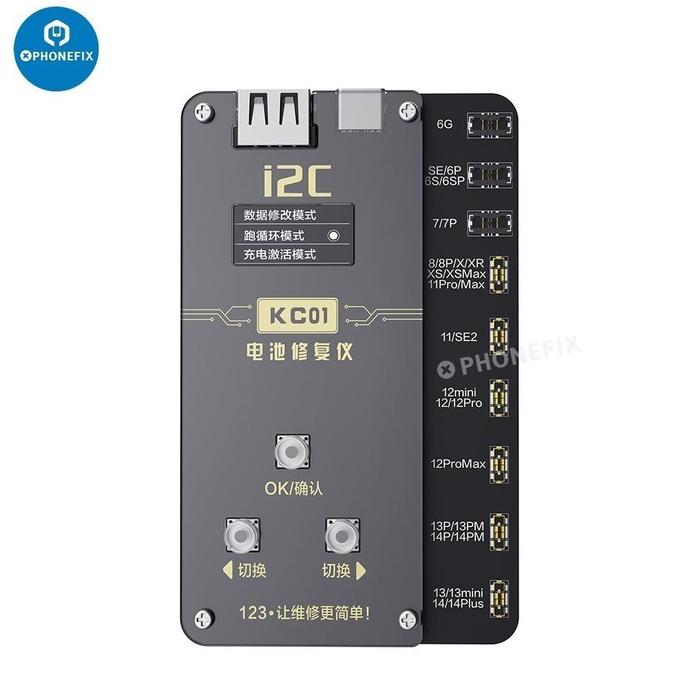 Gambar Instrumen Perbaikan Baterai I2C KC01 untuk iPhone 11 12 13 Pro Max 14 Baterai Membaca Data Penulisan Baterai Peringatan Peringatan Kesalahan Kesehatan Baterai - KC01 Host dari Toko Kang Gia undefined Tokopedia