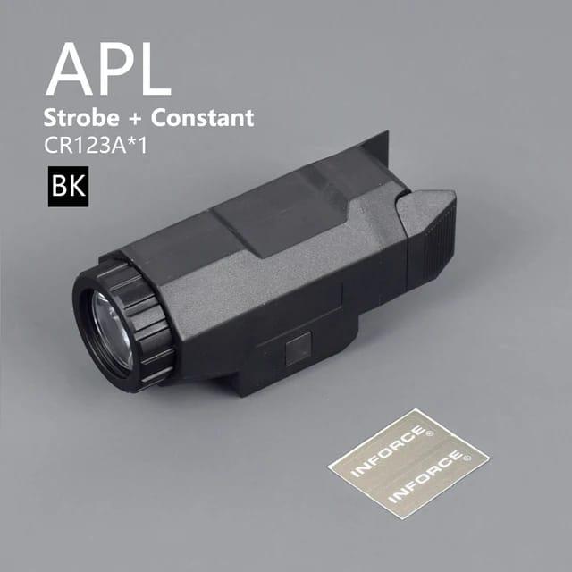 Gambar InForce APL Pistol Mounted Weapon Compact LED Light 200 Lumen - Black dari CV Utama Taktikal Group undefined Tokopedia