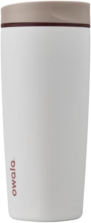 Gambar Owala SmoothSip Slider Insulated Stainless Steel Coffee Tumbler " 12oz and 20oz " - Vanilla Bean, 12oz dari Prima Goods ID undefined Tokopedia