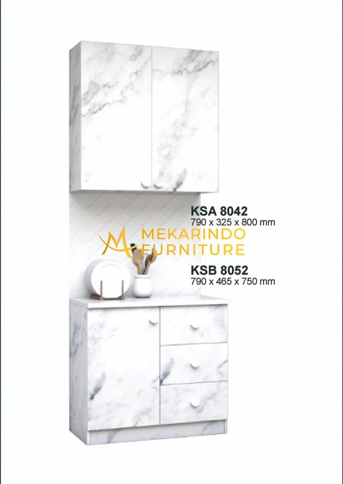 Gambar KITCHEN SET MARBLE POPULAR - KSA 8042 dari Mekarindo Furniture undefined Tokopedia