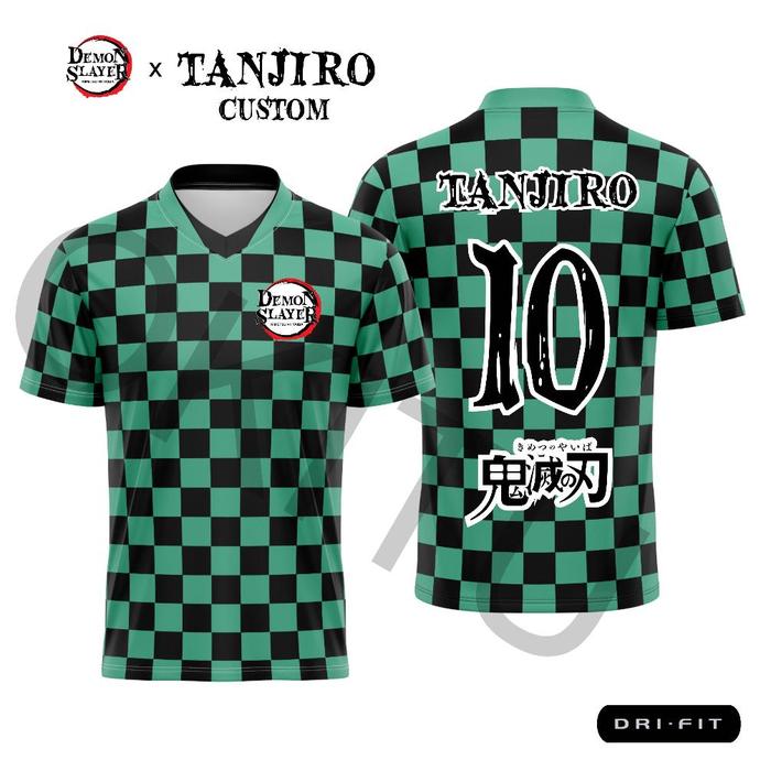 Promo Tanjiro Kamado Demon Slayer Anime Cosplay Football Soccer