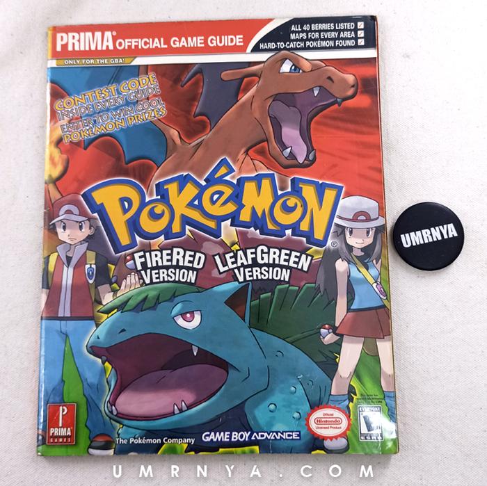 Pokemon Firered Pokemon Leaf Green Nintendo Ds Jual Guide Book