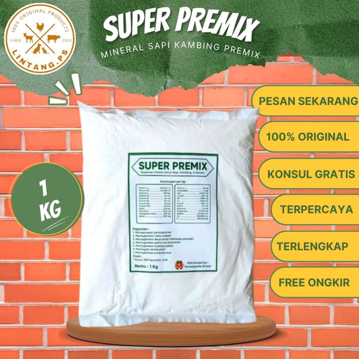 Gambar Super Premix 1kg - Vitamin Ternak Sapi - Premix Kambing Domba 1 Kg dari Sri Tani Global undefined Tokopedia