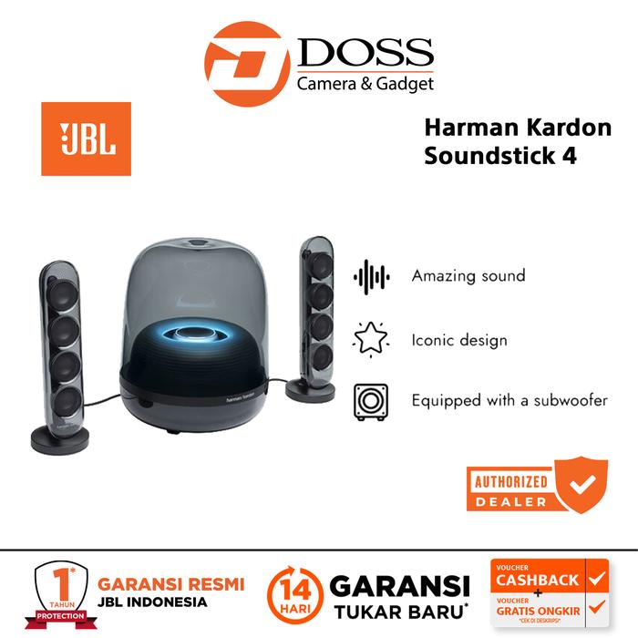 Gambar JBL Harman Kardon Soundstick 4 JBL Harman Kardon Sound Stick 4 - Black dari DOSS Camera & Gadget undefined Tokopedia