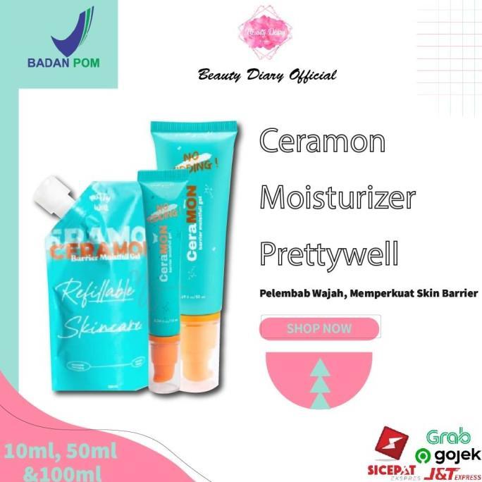 Gambar PRETTYWELL CERAMON BARRIER MOISTURIZER GEL / PELEMBAB WAJAH - 50ml dari dimascelulera undefined Tokopedia