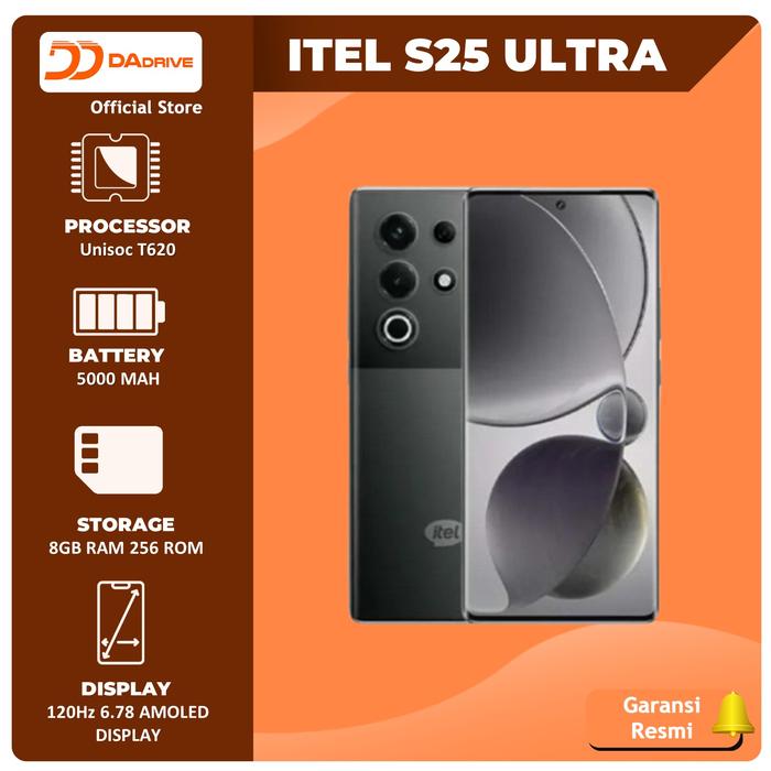 Gambar Itel S25 Ultra 8/256 Garansi Resmi Itel Indonesia - BLACK, NON BUNDLE dari Digital Advance undefined Tokopedia