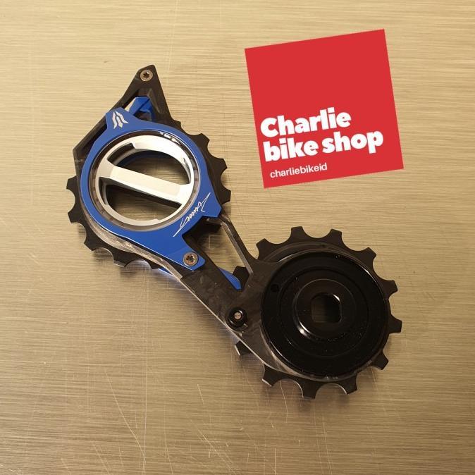 Gambar ELILE OSPW Titanium Carbon Pulley 13-14T Zirconia Sram AXS Red Force - Blue dari BikeQuenn undefined Tokopedia