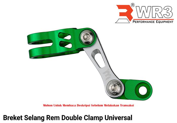 Gambar Breket Bracket / Klem Selang Rem Depan WR3 Universal Ninja 250 Fi 150RR R25 CBR 250RR Nmax Xmax Aerox - Double S.Green dari WR3 undefined Tokopedia