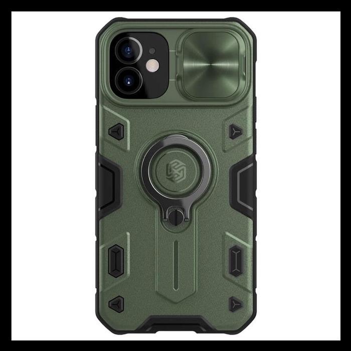 Gambar IPhone 12 / 12 Pro 6.1 Nillkin Camshield Armor Ring Original Hard Case Cover Casing Bumper Silicone - IPHONE 12 6.1, DARK-GREEN. dari Original Shop Nillkin Kota Administrasi Jakarta Pusat Tokopedia