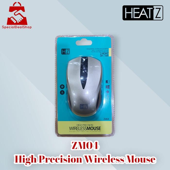 Gambar Mouse Heatz ZM04 Silent Click 2.4G High Precision 1600DPI - GOLD dari specialdealshop undefined Tokopedia