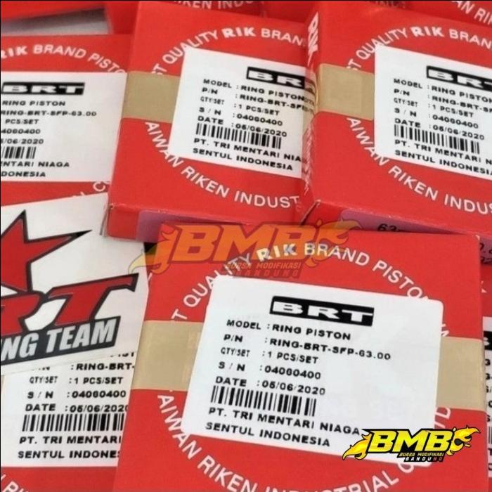 Gambar RING PISTON BRT 53 53,4 54,5 55 55,25 57 57,28 58 58,5 62 63 64,5 66 - 74mm dari BursaModifikasiBandung undefined Tokopedia