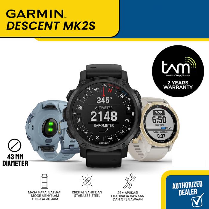 Fitness Tracker Garmin Descent Mk2 I Garmin Descent Mk2 Stainless