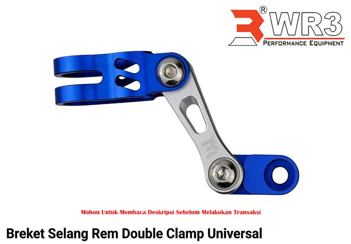 Gambar Breket Bracket / Klem Selang Rem Depan WR3 Universal Ninja 250 Fi 150RR R25 CBR 250RR Nmax Xmax Aerox - Double S.Blue dari WR3 undefined Tokopedia