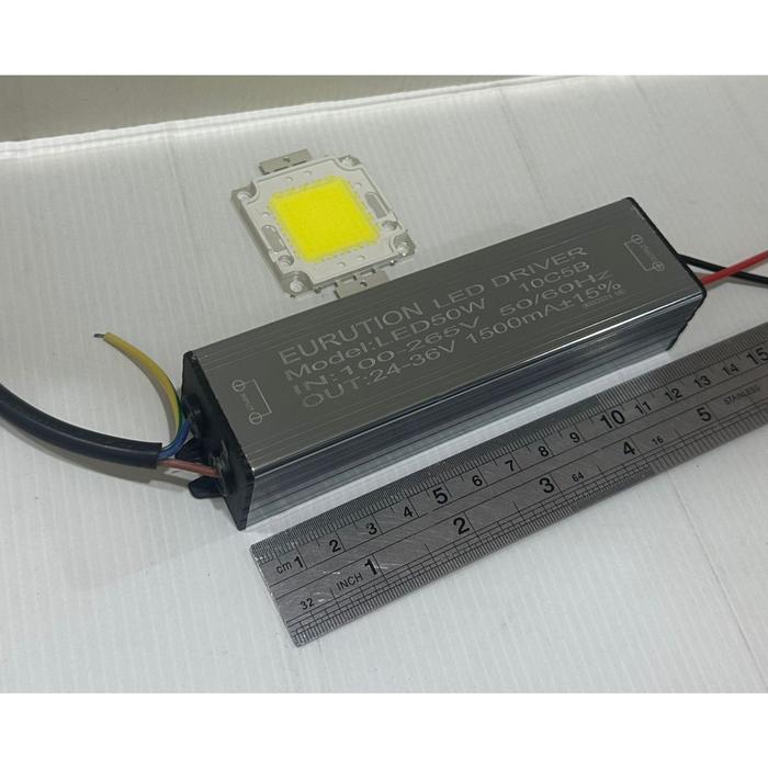 Gambar Chip Led mata lampu Sorot Led 50W 50 Watt + Led Driver / Ballast Set - SET 1500MAH dari incoled undefined Tokopedia