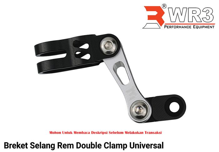 Gambar Breket Bracket / Klem Selang Rem Depan WR3 Universal Ninja 250 Fi 150RR R25 CBR 250RR Nmax Xmax Aerox - Double S.Black dari WR3 undefined Tokopedia