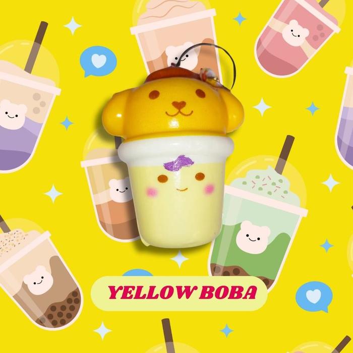 Gambar San-Rio Boba Coffee Squishy - Squishy Kopi Teh Boba Karakter - COD - Kuromi Melody Panda - Yellow Boba, Ya dari sariudin undefined Tokopedia