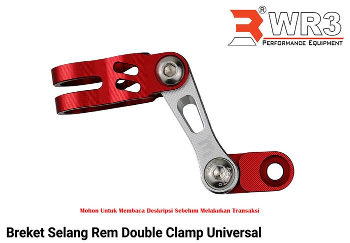 Gambar Breket Bracket / Klem Selang Rem Depan WR3 Universal Ninja 250 Fi 150RR R25 CBR 250RR Nmax Xmax Aerox - Double S.Red dari WR3 undefined Tokopedia
