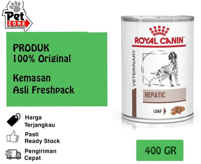 Jual Royal Canin Veterinary Hepatic Dog Canned 420gr Promo Price