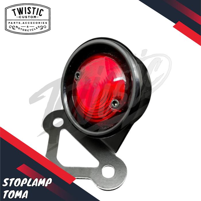 Gambar Stoplamp Lampu Rem LED Toma Motor Chopper Bobber Custom Universal - Hitam dari TWISTIC CUSTOM undefined Tokopedia