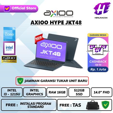 Gambar Axioo Hype JKT48 Intel Core i3 1215U Ram 16Gb 512Gb Ssd Win 11 Ori 14.0 Full HD - NON PAKET dari Herlinacom undefined Tokopedia