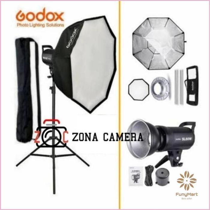Jual Paket Godox SL60w LED Video Light SL60 Continuous Lighting