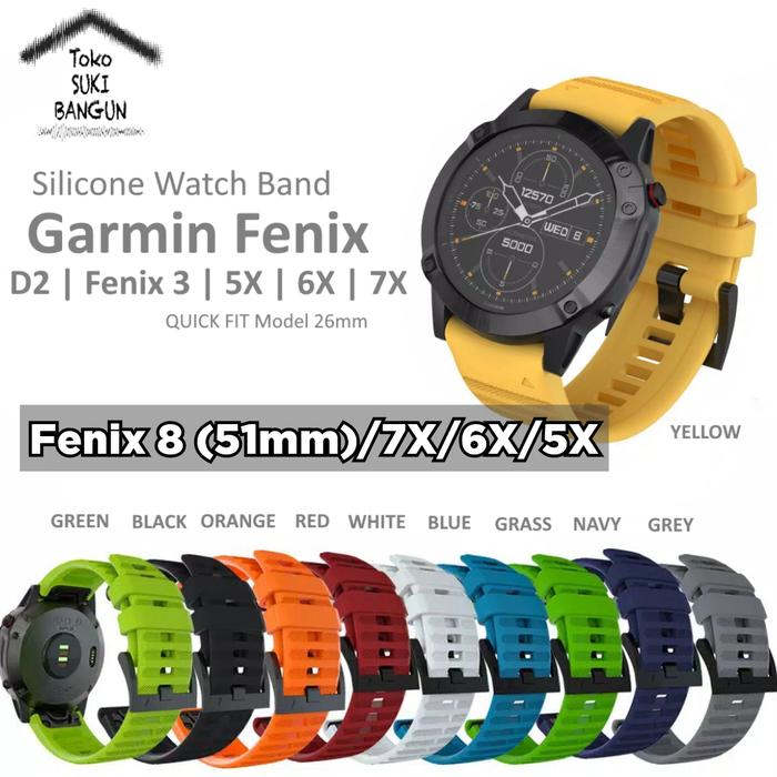 Tali Jam Fenix 6x Pro Orange Jual Tali Jam Strap Garmin Fenix 7X