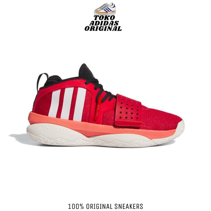 Promo SEPATU BASKET PRIA ADIDAS DAME EXTPLY RED WHITE IF1506