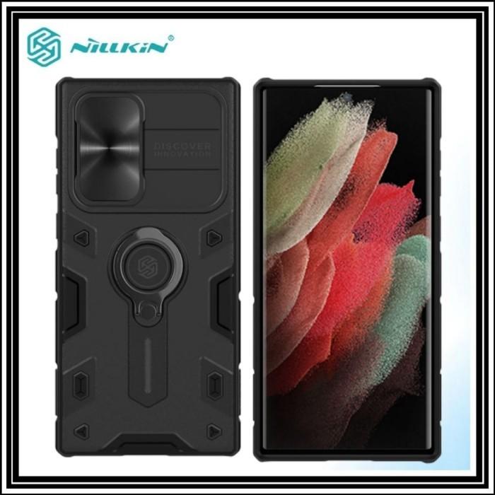 Gambar SAMSUNG GALAXY S22 ULTRA 5G NILLKIN HARD PC CASE CAMSHIELD ARMOR RING - BLACK., SAM S22 ULTRA. dari Mr TheBest undefined Tokopedia