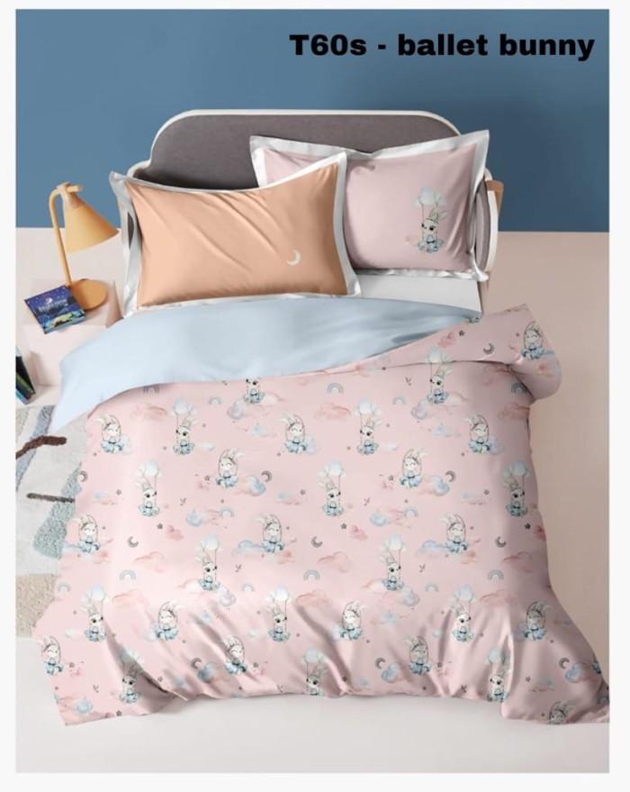 Gambar PROMO TERMURAH Kain Meteran Sprei Sutra Organik Tencel 60s Motif Anak - 60S BALLET BUNY, 0.5 Meter dari SRC 45StoreeFamily undefined Tokopedia