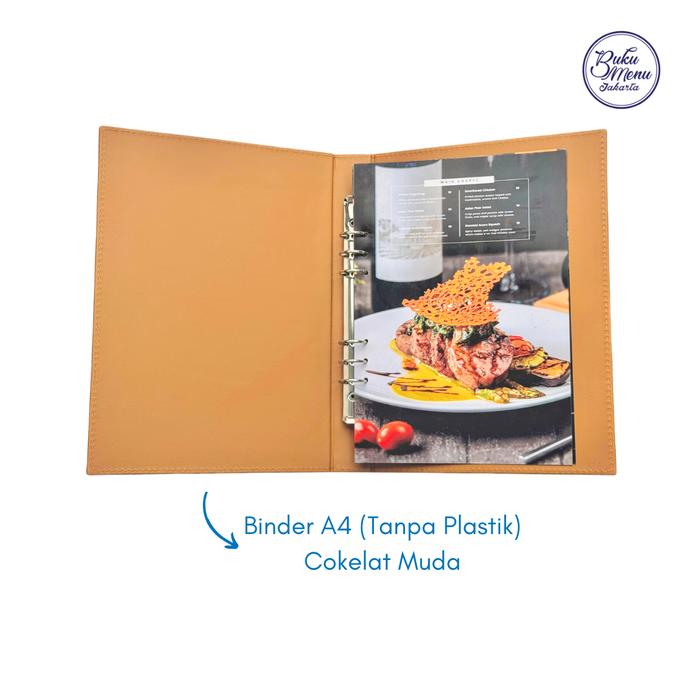 Promo Buku Menu Jakarta - Buku Menu Kulit Ring Binder 6 lubang (TANPA