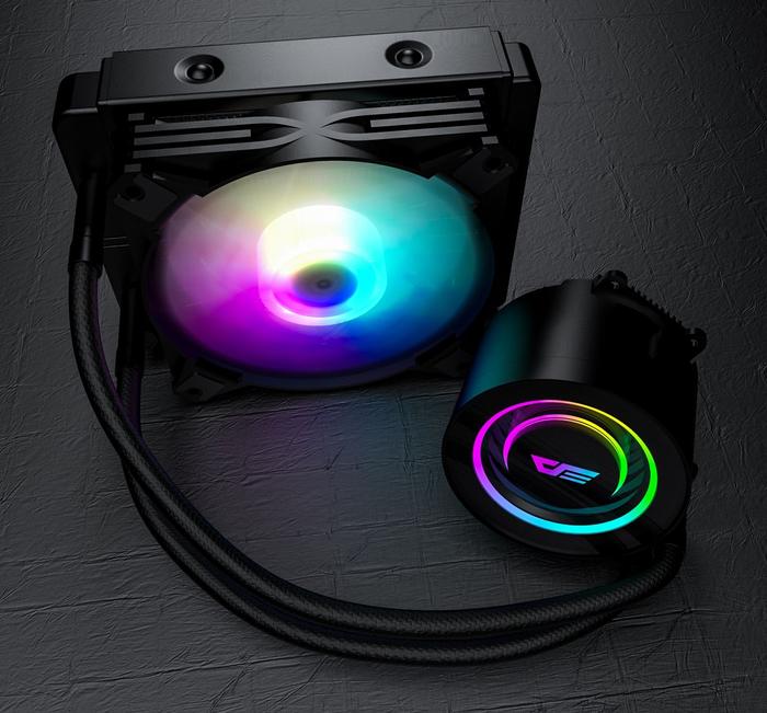 Gambar darkFlash Twister DX120 120mm AIO Liquid Cooler ARGB - Hitam dari Redcomp undefined Tokopedia